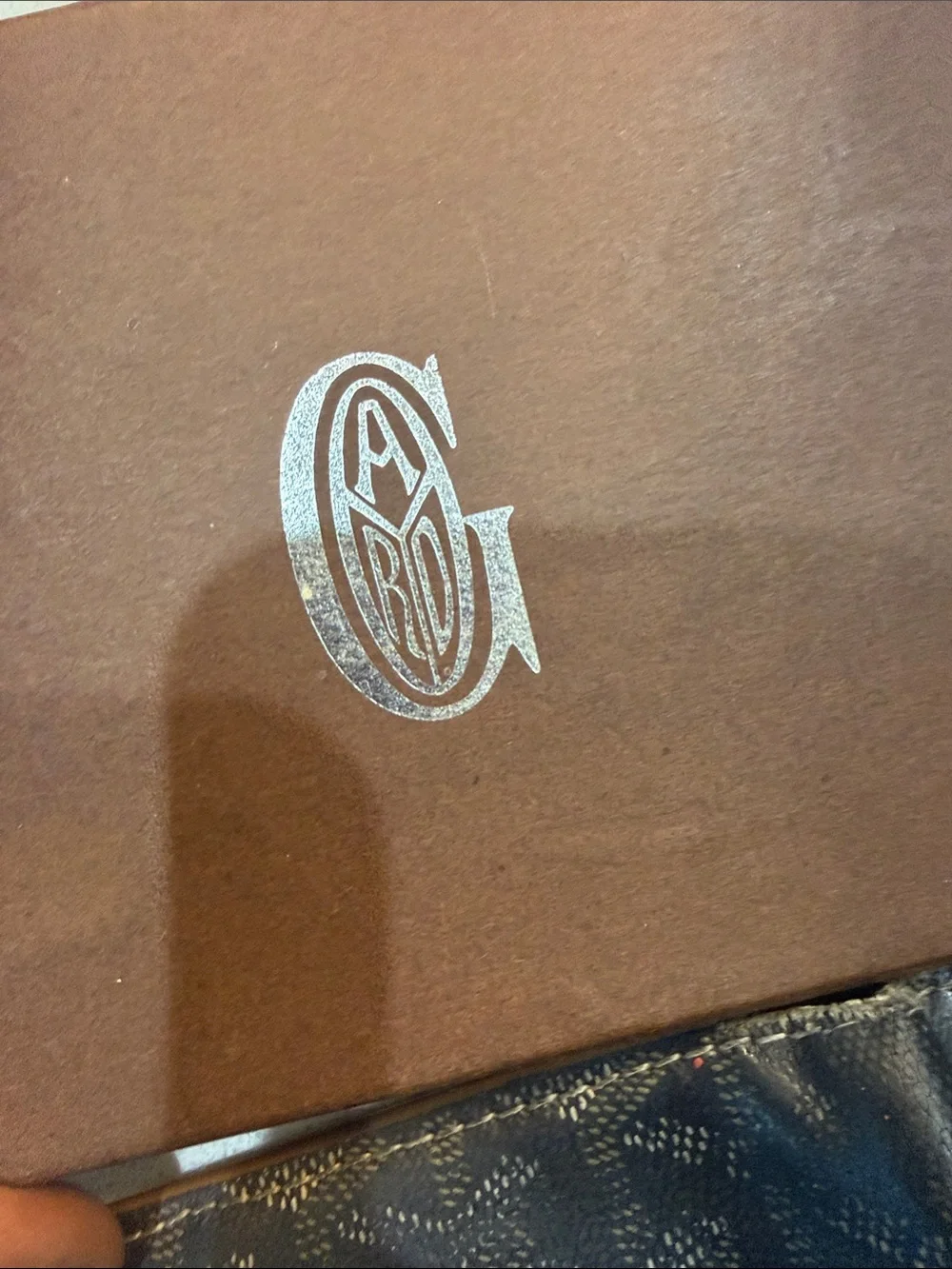 Goyard Black and Tan Canvas Bi-Fold Card Holder